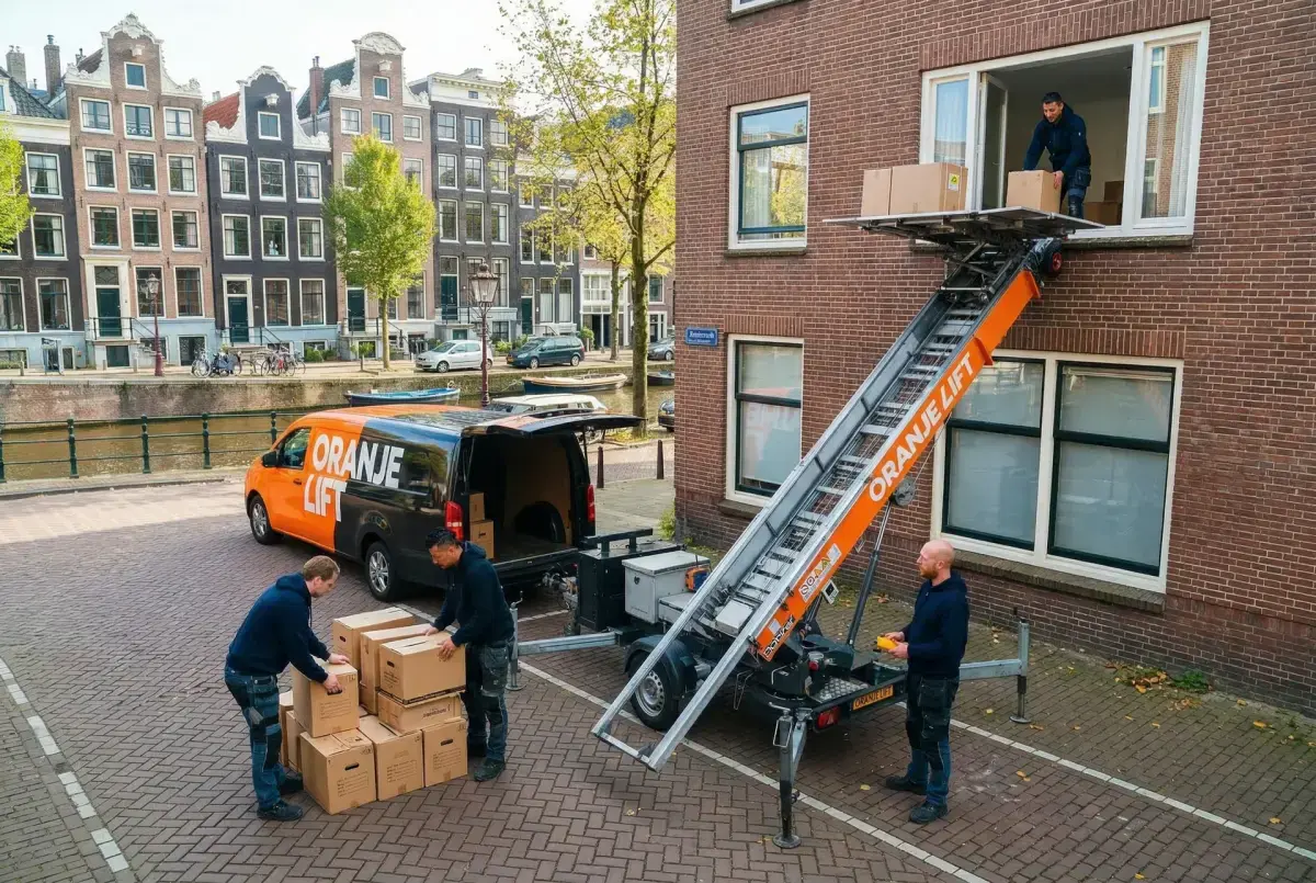 Verhuislift bij appartement Amstelveen